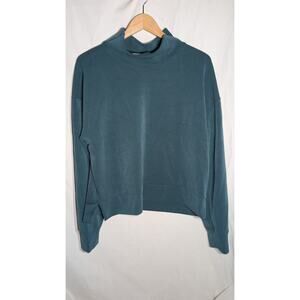Sincerely Jules Womens Emerald Green Long Sleeve Sweater Sz XL Mock Neck Casual‎